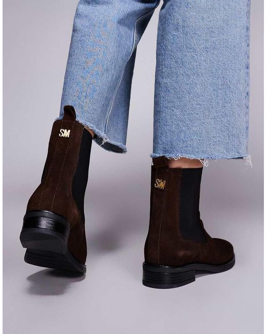 Steve Madden Blue Valera Chelsea Boots