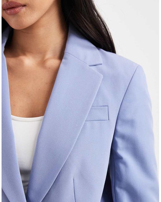 Miss Selfridge Blue Oversized Blazer