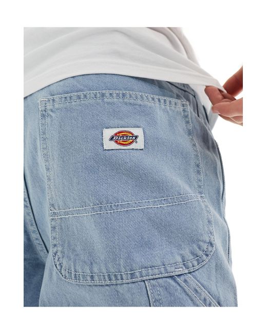 Garyville - pantaloncini di jeans azzurro vintage di Dickies in Blue da Uomo