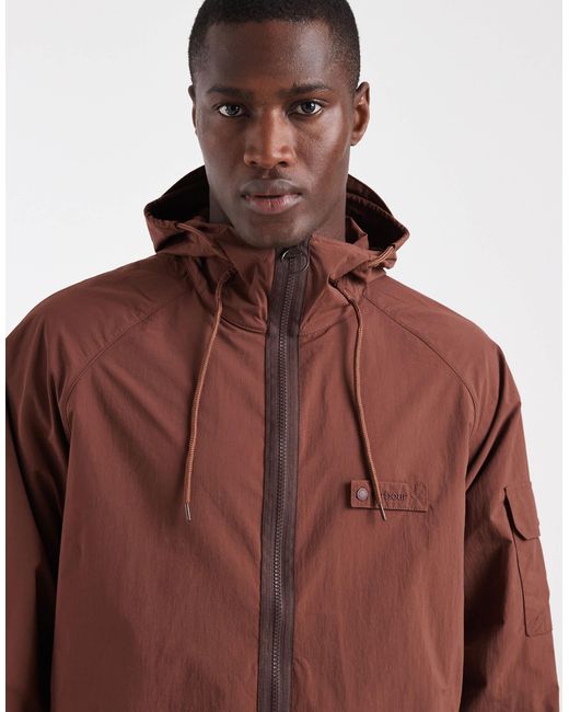 Barbour Brown Re-engineered Showerproof Jacket for men