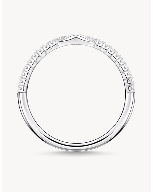 Thomas Sabo Brown Ring Infinity With White Stones