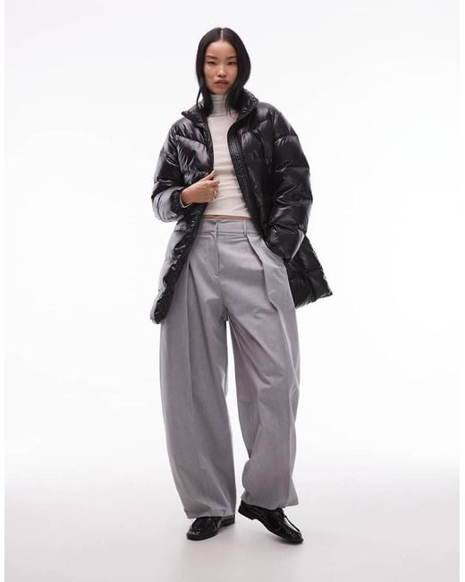 ARKET White Midi Down Padded Puffer Coat