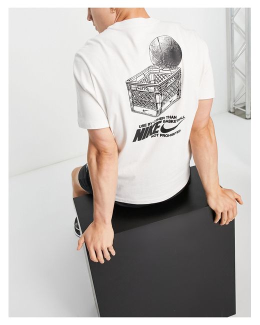 Nike Basketball Seasonal Graphic Tshirt in Natural for Men Lyst
