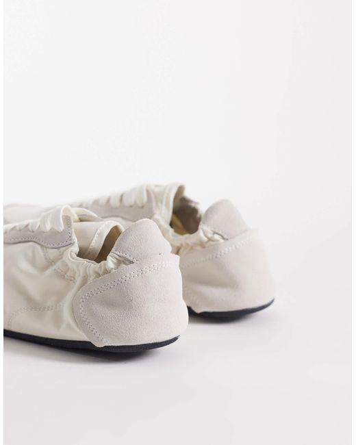 Mango White – flache sneaker-pumps