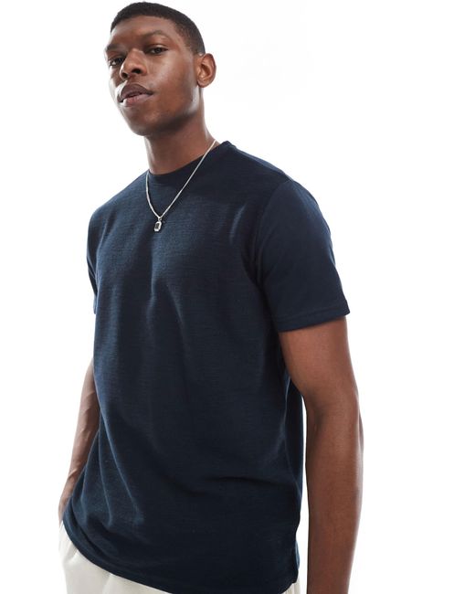 Brave Soul – t-shirt in Blue für Herren