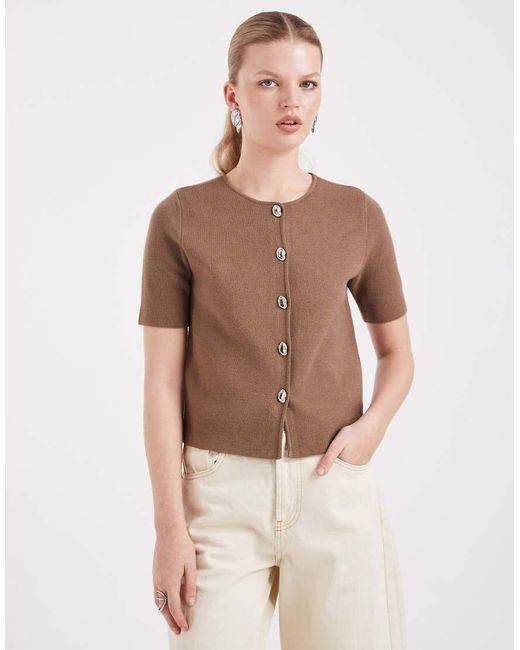 Cardigan di Threadbare in Natural