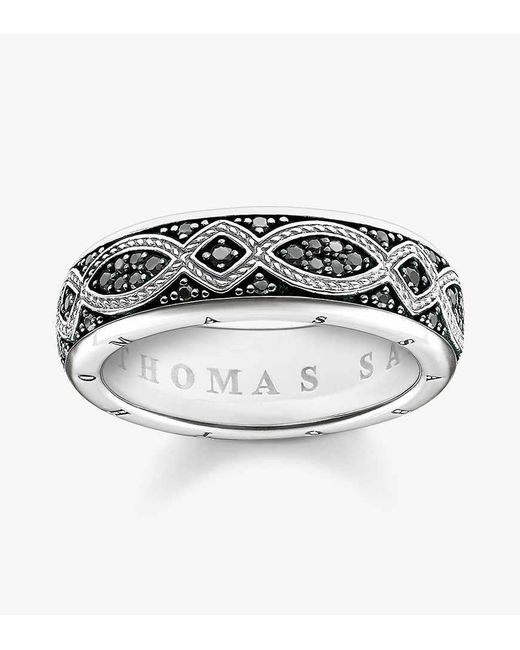 Thomas Sabo Metallic Patterned Chunky Band Ring