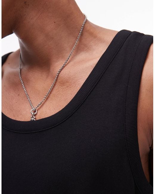 AllSaints – edwards – trägertop in Black für Herren