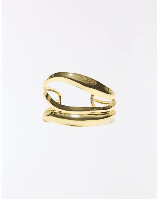 Bershka Black Rigid Cuff Bracelet