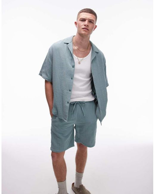 Men's short sleeve cheesecloth shirts best sale