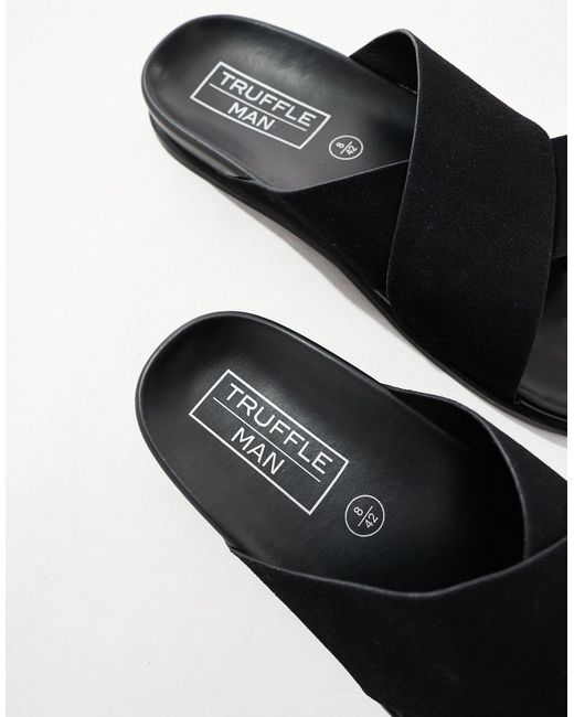 Truffle Collection – sandalen in Black für Herren