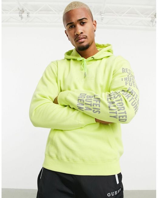 guess yellow hoodie