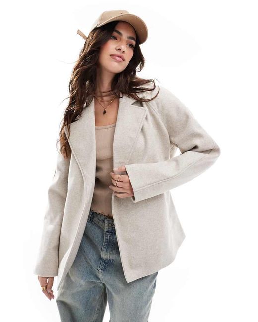 Vero Moda White Belted Short Formal Jacket