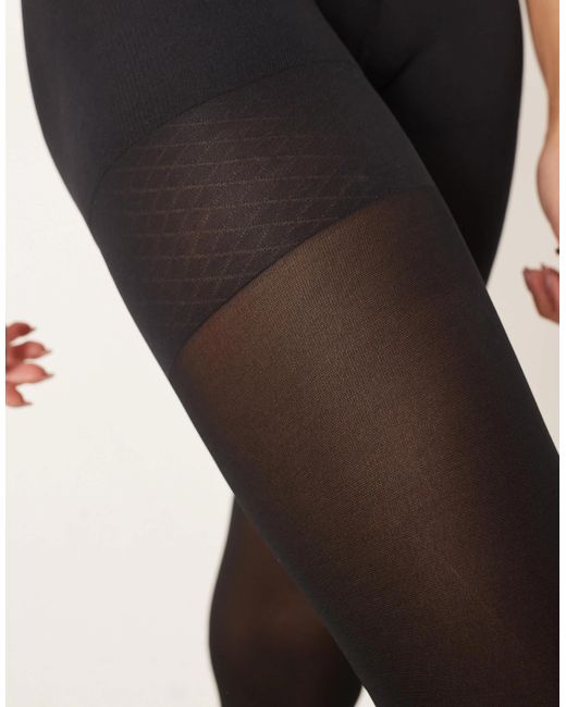 ASOS Natural 40 Denier Tights With Bum Tum Thigh Support
