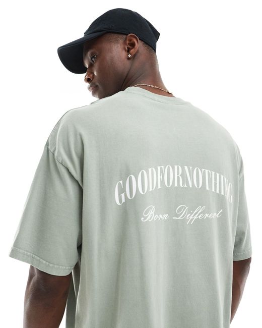 T-shirt oversize à logo - ardoise Good For Nothing pour homme en coloris Gray