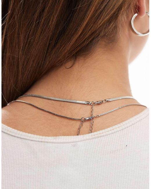 Pieces Multicolor Two Chain Necklace