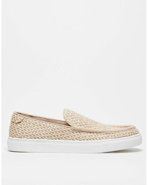 ASOS Natural Cupsole Loafers for men