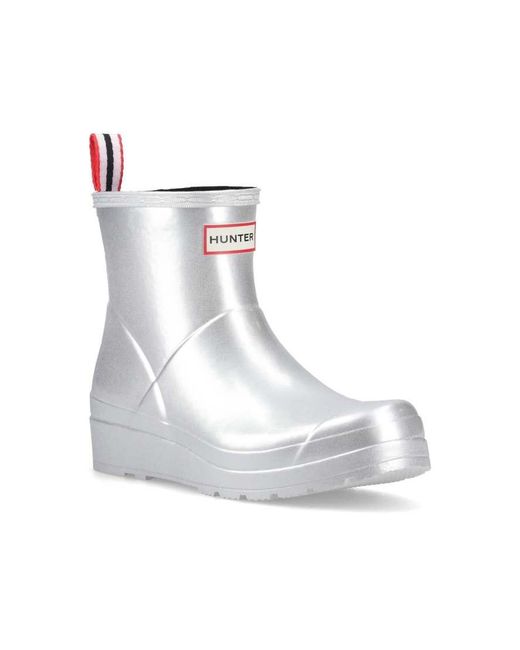 Hunter Gray Play Short Boot Metallic