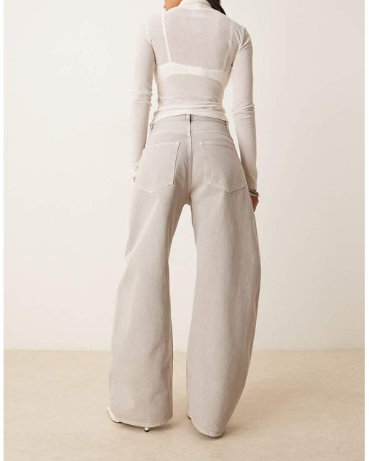ARKET Natural Barrel Shaped Soft Denim Jeans