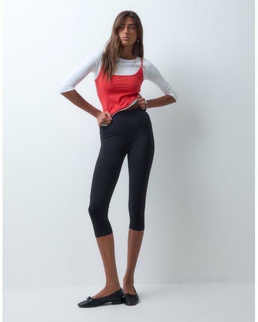 ASOS White Jersey Capri legging