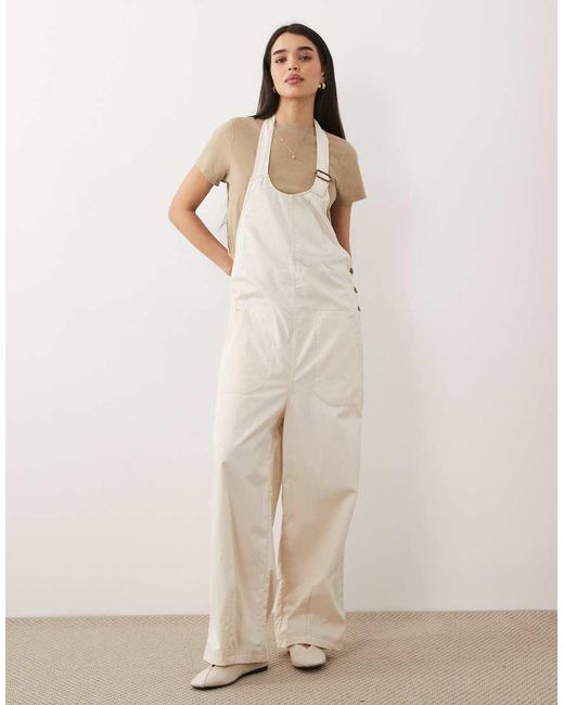 Free People Natural Boho Chuck On Dungarees