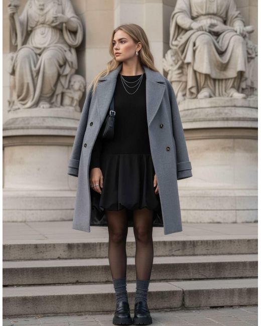 Robe courte HYPEDROP en coloris Black