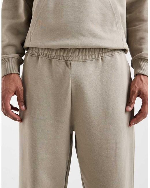Only & Sons Natural Premium 400gsm Heavyweight Loose Fit jogger Co-ord for men