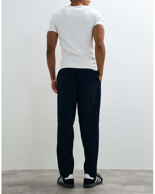 ASOS White Tailored Pleated Oversized Tapered Pants for men