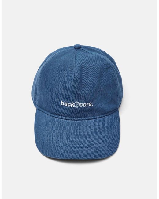 Pull&Bear Bestickte cap in Blue für Herren