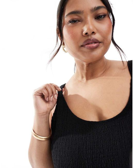ONLY Black Textured Maxi Dress