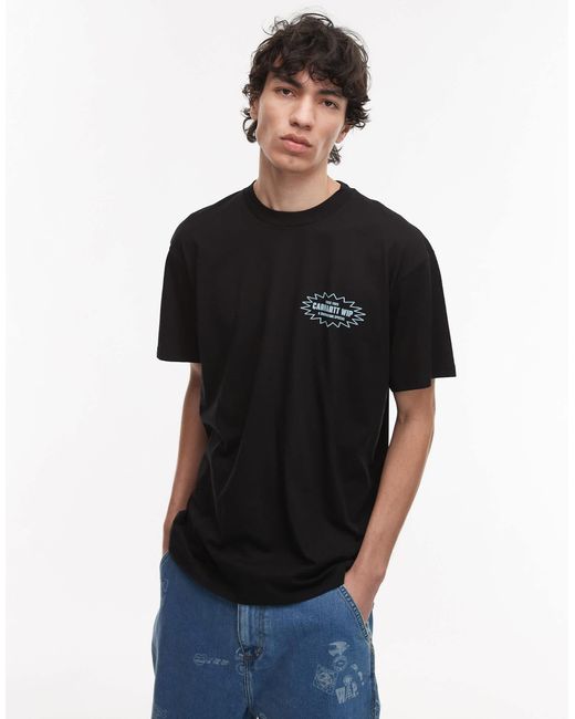 T-shirt à imprimé catalogue Carhartt pour homme en coloris Black