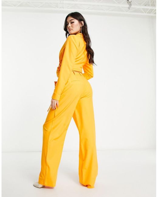 Vero Moda Orange X Joann Van Den Herik Tailored Wide Leg Trouser Co-Ord
