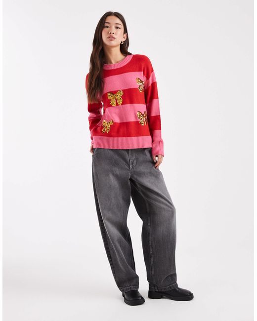 Pull ras Brave Soul en coloris Red