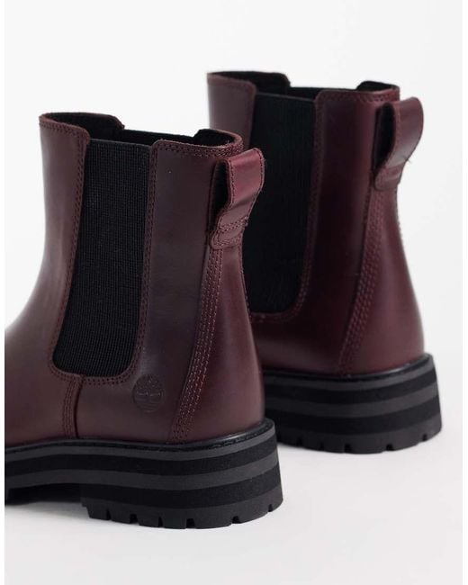 Timberland Purple Mid Chelsea Boots
