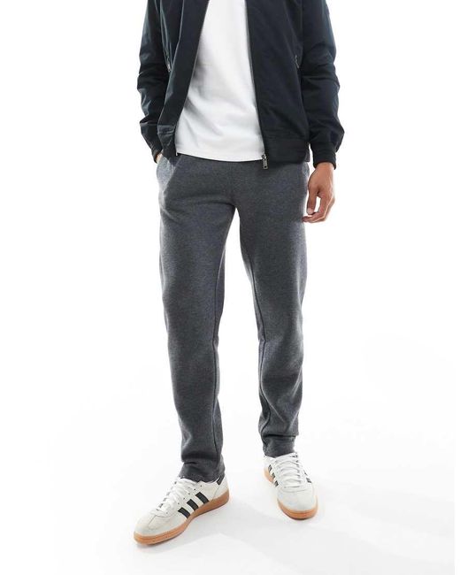 Brave Soul Black Straight Leg Joggers With Drawcord Waist for men