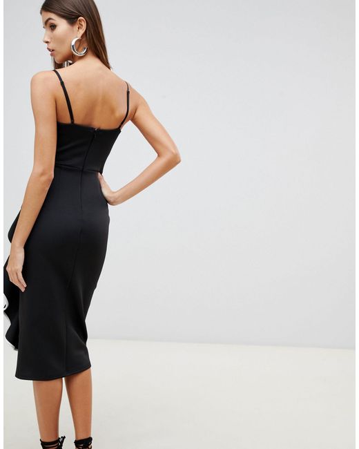 lipsy appliqué asymmetric cami dress