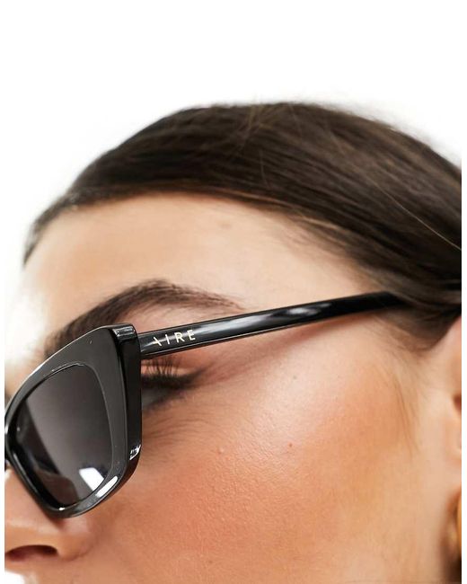 Aire Black Titania Slim Sunglasses