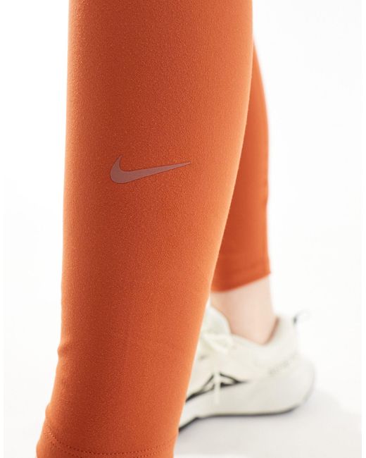 Nike White Nike One Training Dri-fit High Rise leggings