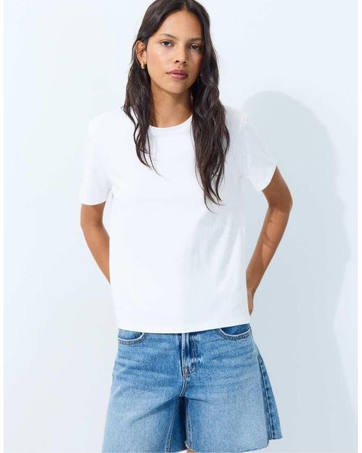 Stradivarius Blue Short Sleeve T-shirt