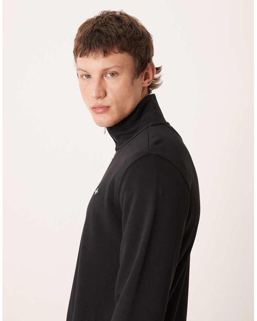 Gant Black 3/4 Zip Up Sweatshirt for men