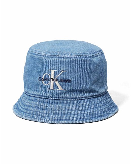 Calvin Klein – anglerhut aus vintage-denim in Blue für Herren