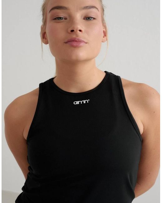 Aim'n Black Soft Basic Singlet