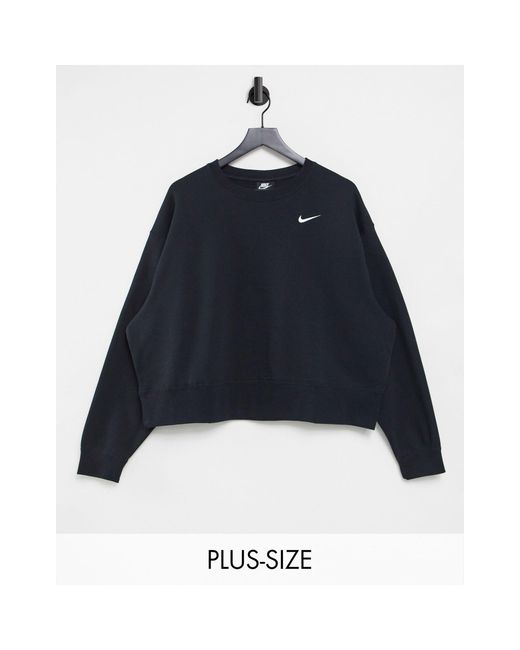 Nike Black Plus – kastiges oversize-sweatshirt