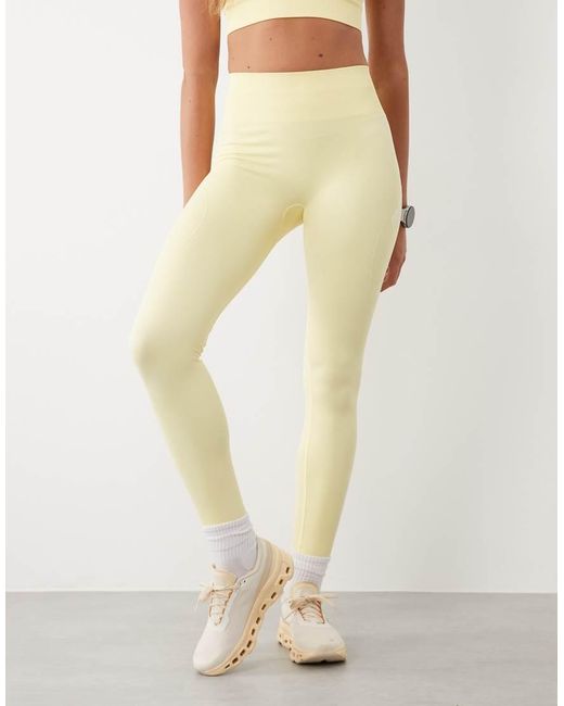 BO+TEE Natural Super Sculpt Seamless High Waist Leggings Co-Ord