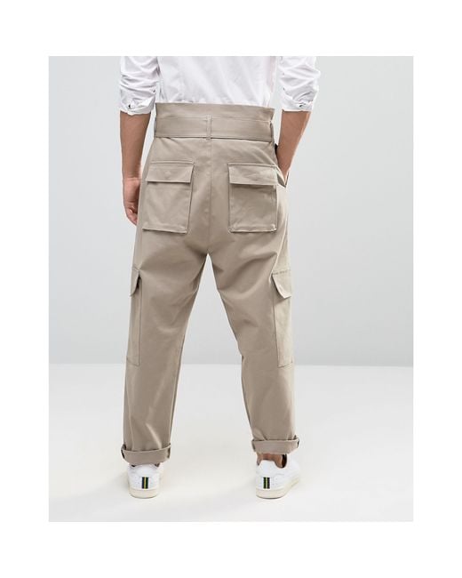ASOS Cotton High Waisted Drop Crotch 
