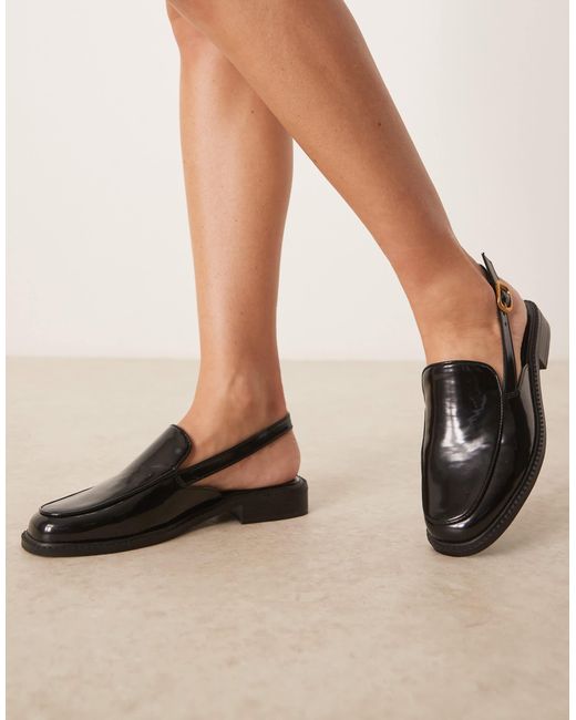 ASOS Black – marcella – slingback-loafer