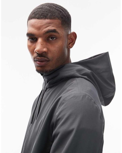 Rains Gray 12520 Suva Waterproof Hooded Shell Jacket for men