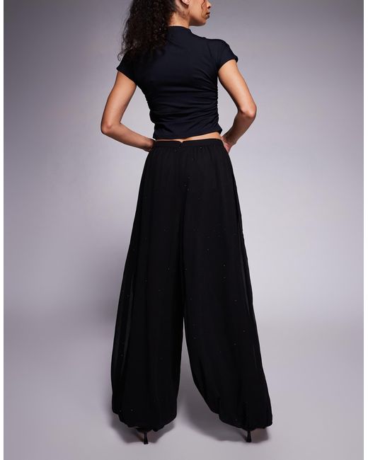 Pantalon ample orné AFRM en coloris Blue