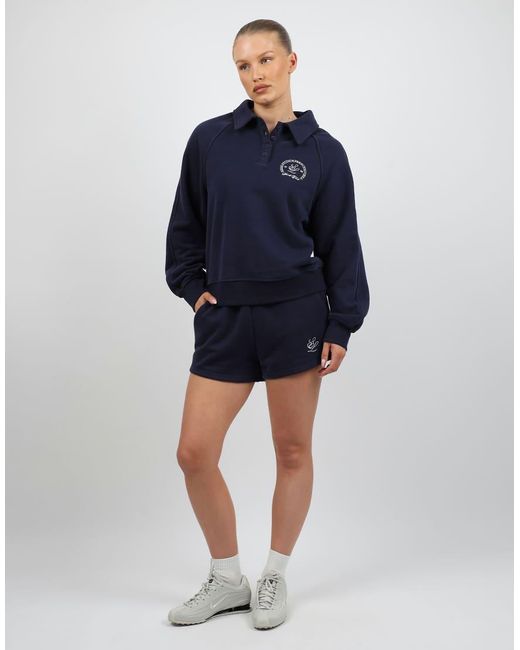 SIMMI Green Embroidered Polo Sweatshirt