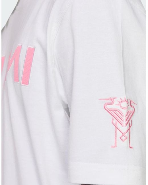 Adidas Originals White Inter Miami Cf T-Jersey for men
